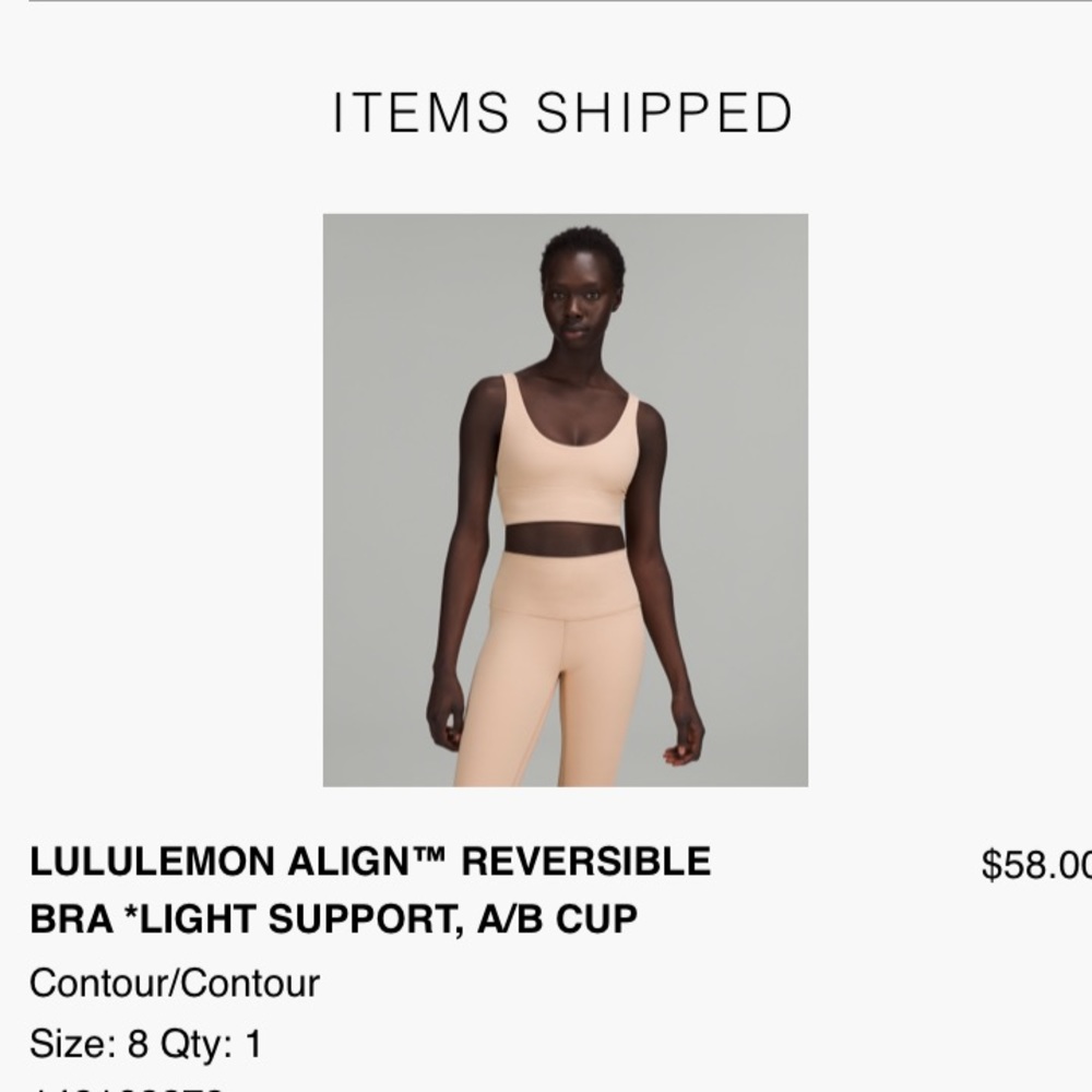 Lulu lemon align reversible bra